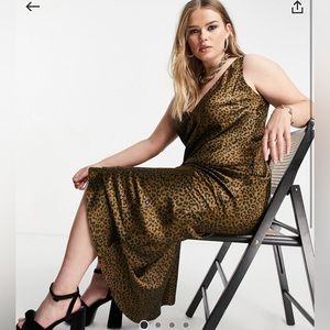 Animal Print Slip Dress